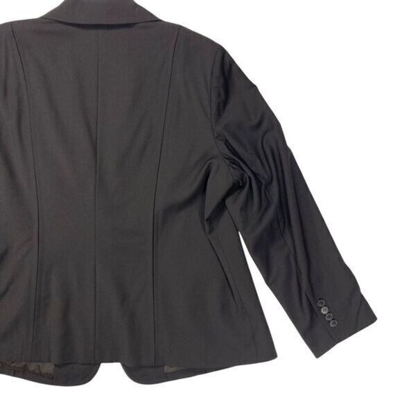 Talbots Single Button Wool Blazer Women 16W Brown Career Professional Modest New - Picture 8 of 16